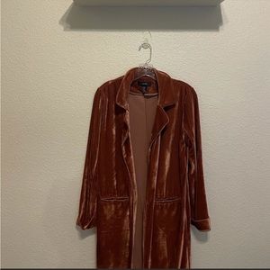 Long velvet coat